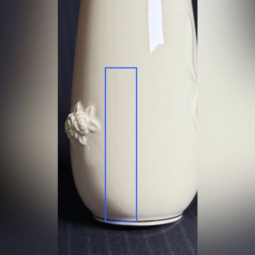 Lot of 3 | Vtg Lenox Ivrory Vases | Large & Bud Vases